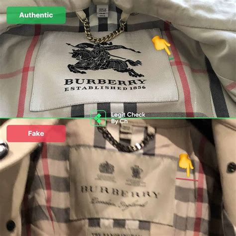 burberry real vs fake label|identify burberry raincoat.